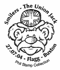 Cartoon lion with Union Flag hat