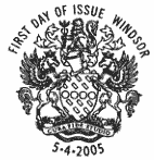 Official Windsor 'Royal Mail coat of Arms' postmark