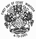 official Windsor 'Royal Mail coat of arms' postmark