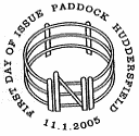 Official 'Paddock' postmark for Farm Animals stamps.