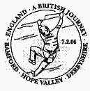 postmark showing person rock climbing.