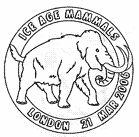 postmark showing woolly mammoth.