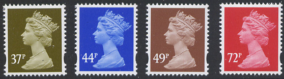 machin definitive stamps.