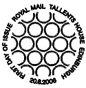 Official philatelic bureau postmark for Architecture stamps 20 June 2006.