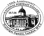 postmark showing National Portrait Gallery.