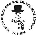 Postmark: Snowman.