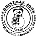 Postmark: Snowman.