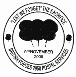 Postmark showing 3 poppies.