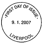 Non-illustrated Liverpool first day postmark.