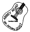 Postmark showing guitar.