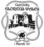 postmark showing Caerphilly Castle.