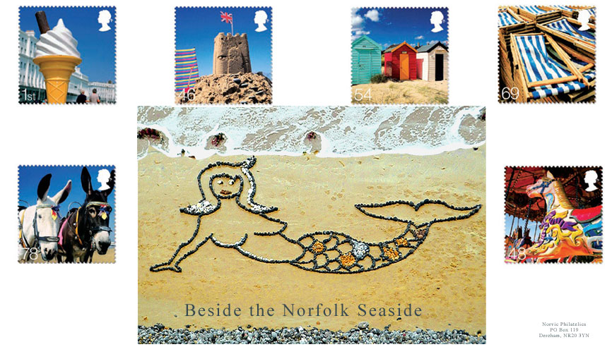 Norvic FDC for Beside the Seaside stamp set issued 15 May 2007.