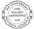 postmark with text as shown for Machin 40th Anniversary stamp issue 5 June 2007.