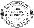 postmark with text as shown for Machin 40th Anniversary stamp issue 5 June 2007.