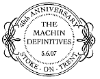 postmark with text as shown for Machin 40th Anniversary stamp issue 5 June 2007.