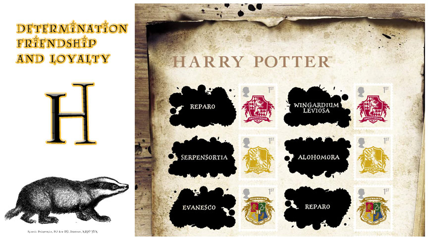 part of set of 4 Norvic Philatelics first day covers for the Harry Potter Smilers sheet.