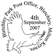 postmark illustrated with an eagle.