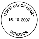 Non-illustrated Windsor first day postmark.