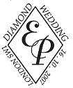 Diamond-shaped postmark.