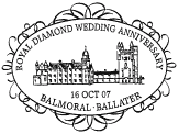 postmark illustrated with Balmoral Castle.
