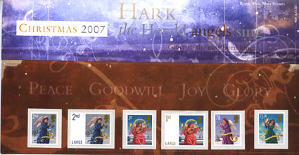 Christmas 2007 presentation pack containing 8 stamps.