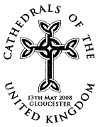 Postmark showing carved cross.