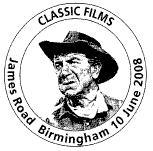 postmark showing image of actor Sidney James.