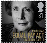 Barbara Castle, Women of Distinction 81p stamp - 14 October 2008.