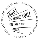 Postmark: with text as below.