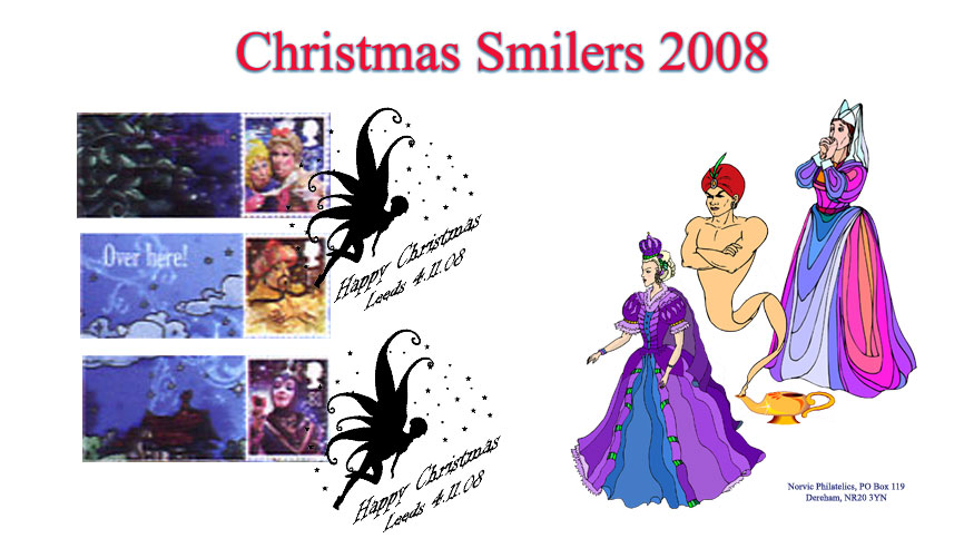 Norvic Philatelics 2008 Christmas First Day Cover for set of 3 
Smilers stamps.