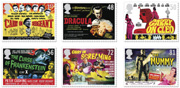 Set of 6 classic films stamps.