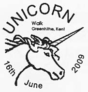 postmark showing unicorn.