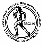 Postmark illstrated with athlete.