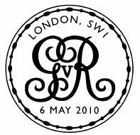 Postmark with GvR monogram.