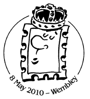 Postmark depicing crowned stamp.