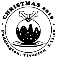 Postmark showing Christmas pudding.