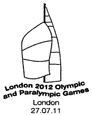 Postmark showing sailing event.