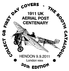 Postmark showing Bleriot XI monoplane.