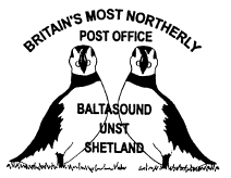 postmark illustrated with puffins.