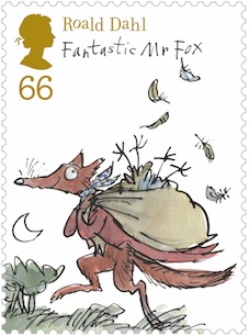 Roald Dahl Fantastic Mr Fox stamp.