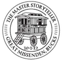 Postmark showing gypsy caravan.