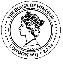 postmark showing portrait of Queen Elizabeth II.