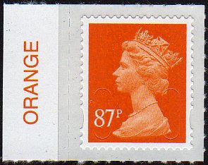 87p Machin definitive issued 25-4-2012.