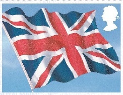Part of Faststamp showing union flag.