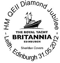 Postmark showing Royal Yacht Britannia.