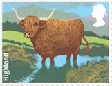 Highland cow design for Faststamp.