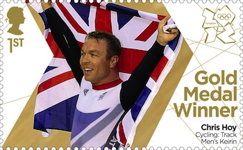 Chris Hoy Olympic Gold MEdal stamp.