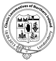 Postmark showing Arms Great Northern Railway (Ireland) .