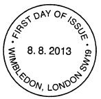 Non-pictorial Wimbledon FD postmark.