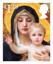 Christmas 2013 £1-28 stamp.